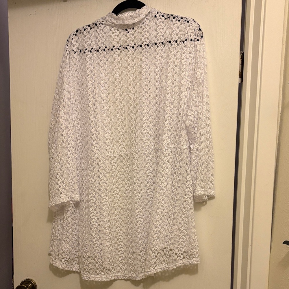 White Lace Women's Jacket - Picture 3 of 5
